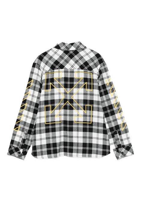 Camicia con logo OFF WHITE KIDS | OBGA001F25FAB0011018